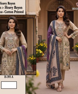 HOOR TEX H 393 A RAYON PAKISTANI SALWAR KAMEEZ