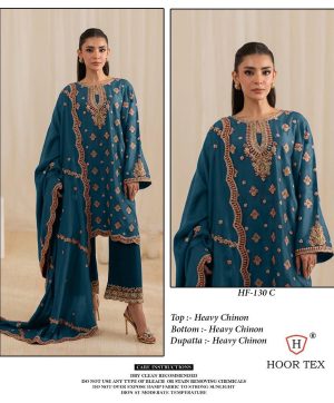 HOOR TEX HF 130 C READYMADE CHINON SALWAR SUITS
