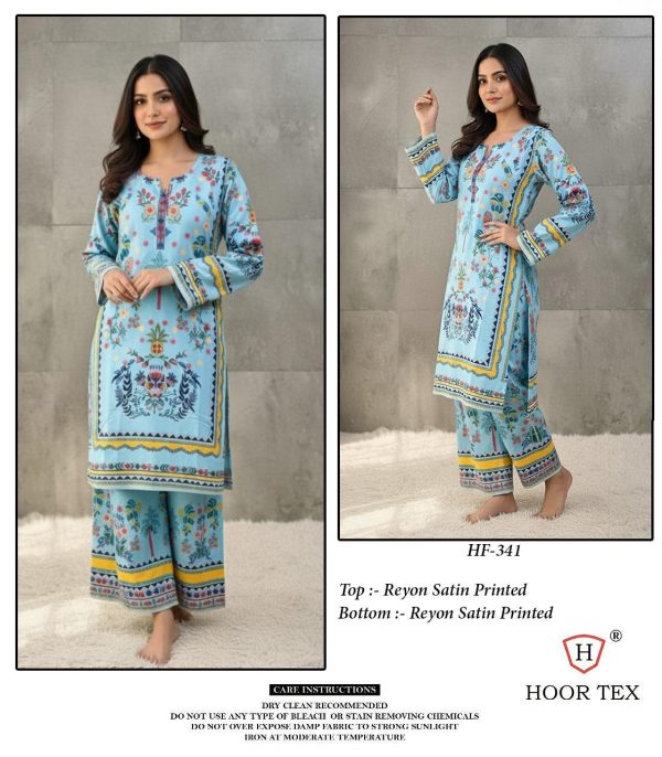 HOOR TEX HF 341 READYMADE RAYON PRINTED CORD SET