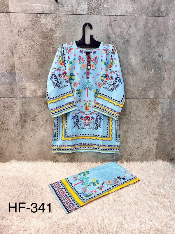HOOR TEX HF 341 READYMADE RAYON PRINTED CORD SET