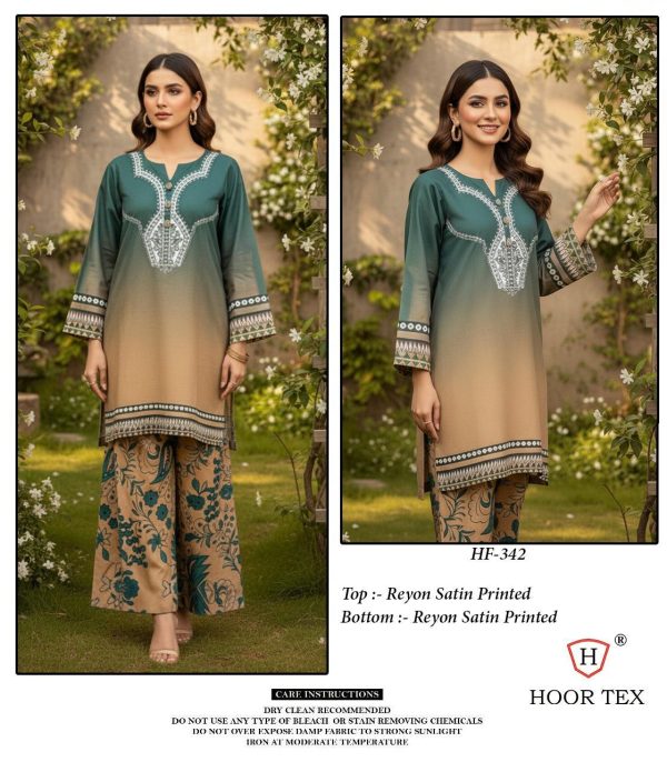 HOOR TEX HF 342 READYMADE RAYON PRINTED CORD SET
