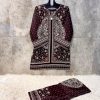 HOOR TEX HF 344 READYMADE RAYON PRINTED CORD SET