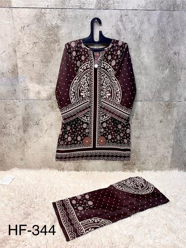 HOOR TEX HF 344 READYMADE RAYON PRINTED CORD SET
