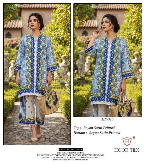 HOOR TEX HF 345 READYMADE RAYON PRINTED CORD SET