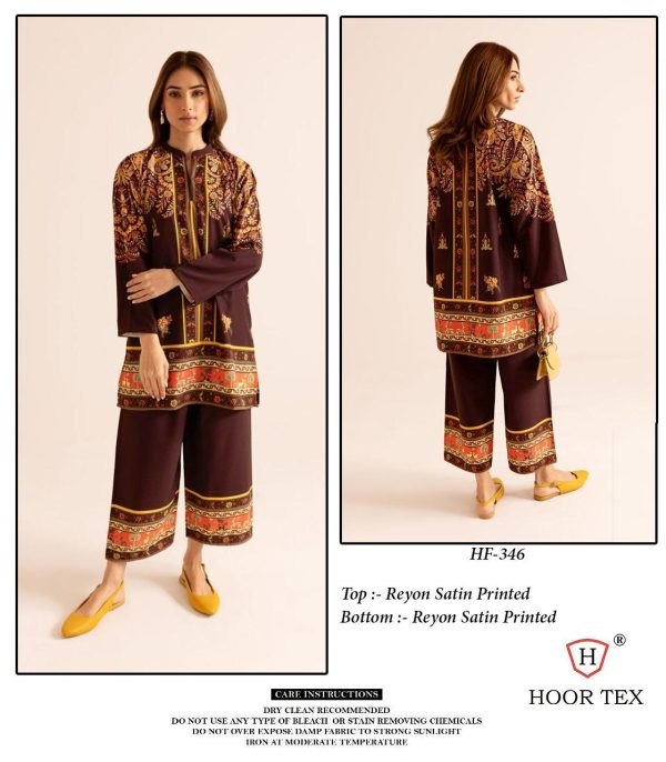 HOOR TEX HF 346 READYMADE RAYON PRINTED CORD SET