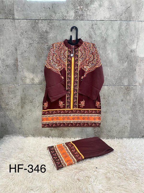 HOOR TEX HF 346 READYMADE RAYON PRINTED CORD SET