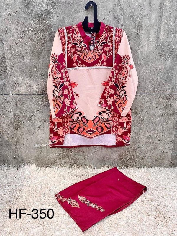 HOOR TEX HF 350 READYMADE RAYON PRINTED CORD SET