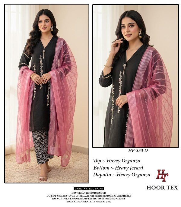 HOOR TEX HF 353 D READYMADE ORGANZA SUITS