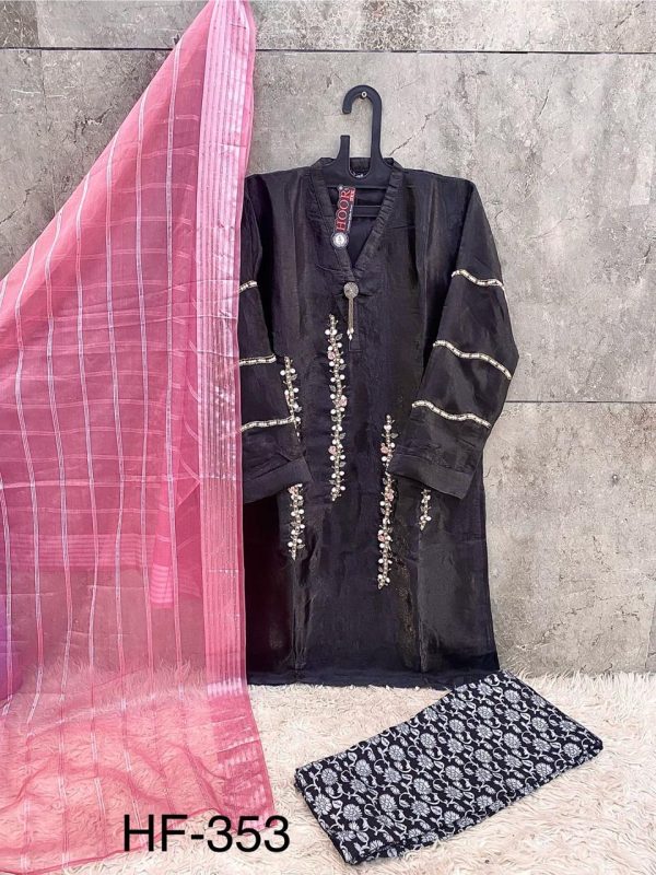 HOOR TEX HF 353 D READYMADE ORGANZA SUITS