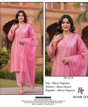 HOOR TEX HF 353 E READYMADE ORGANZA SUITS