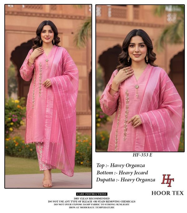 HOOR TEX HF 353 E READYMADE ORGANZA SUITS