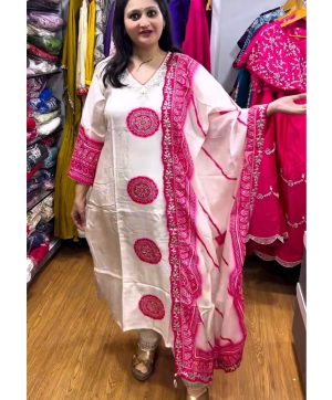 JAL FASHION JL 1046 DESIGNER CHINON SALWAR SUITS