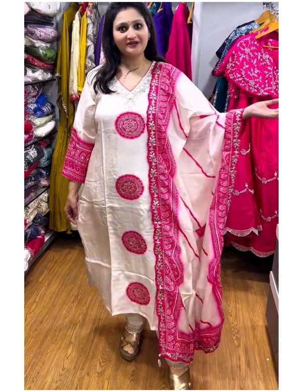 JAL FASHION JL 1046 DESIGNER CHINON SALWAR SUITS