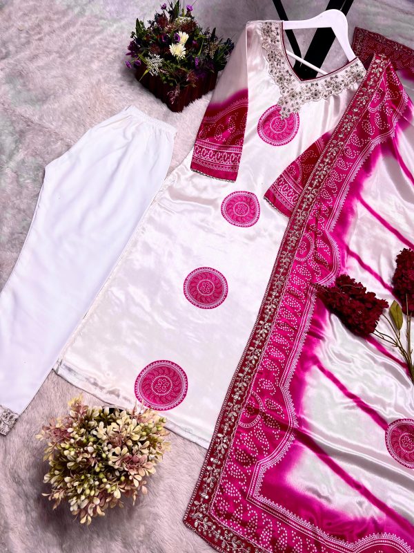 JAL FASHION JL 1046 DESIGNER CHINON SALWAR SUITS