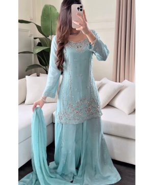 JAL FASHION JL 1048 DESIGNER PLAZZO SUITS WHOLESALE