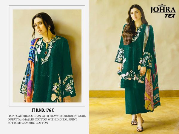 JOHRA TEX JT 176 C COTTON SALWAR KAMEEZ WHOLESALE