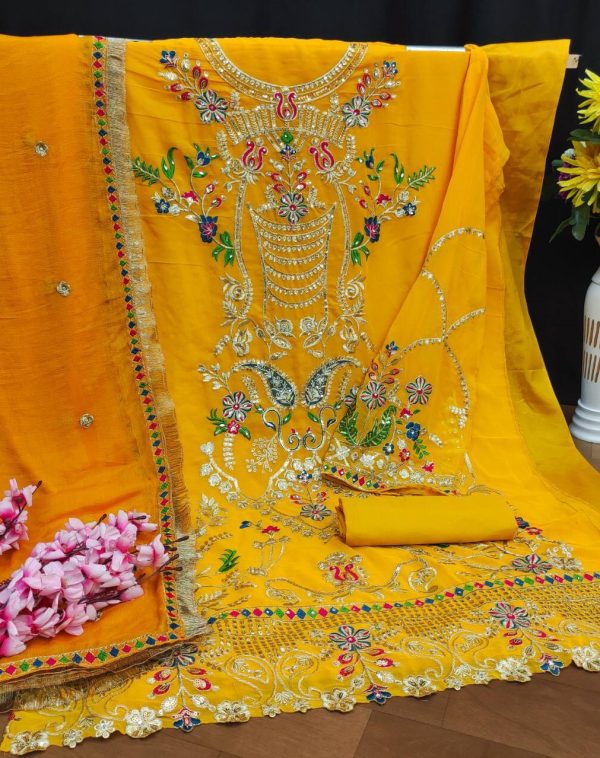 KALEESHA FASHION KF 130 A PAKISTANI SALWAR KAMEEZ