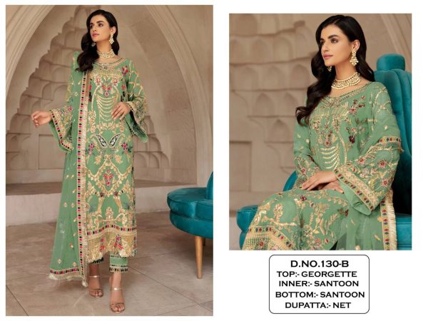 KALEESHA FASHION KF 130 B PAKISTANI SALWAR KAMEEZ