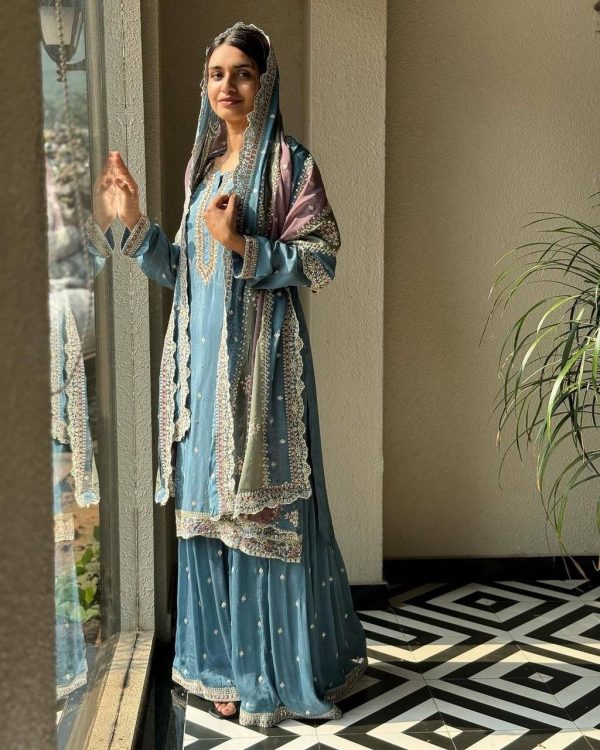 KARMA FASHION KF 1627 A DESIGNER PLAZZO SUITS