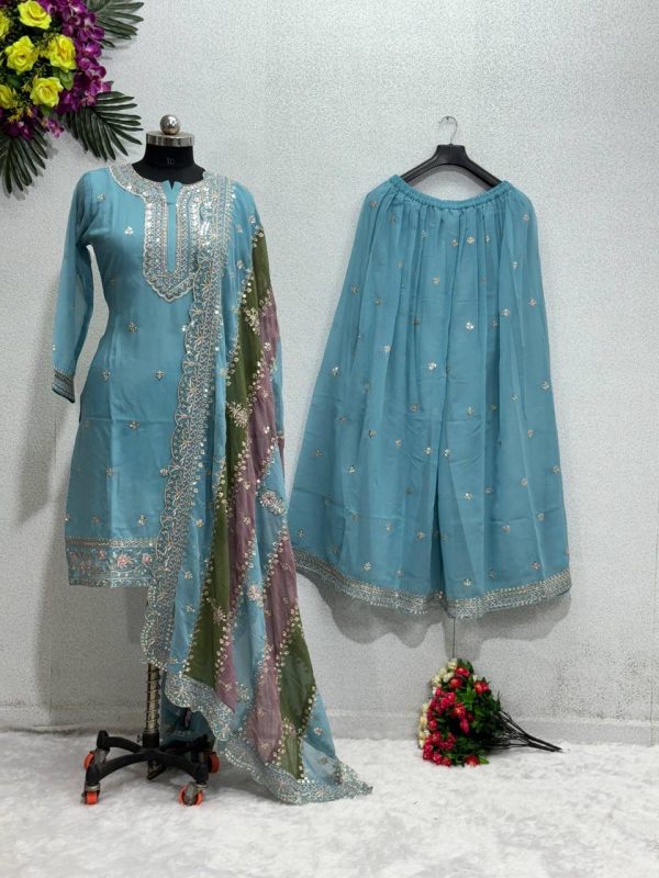 KARMA FASHION KF 1627 A DESIGNER PLAZZO SUITS
