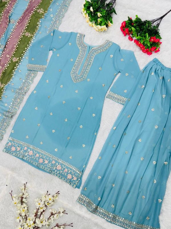 KARMA FASHION KF 1627 A DESIGNER PLAZZO SUITS