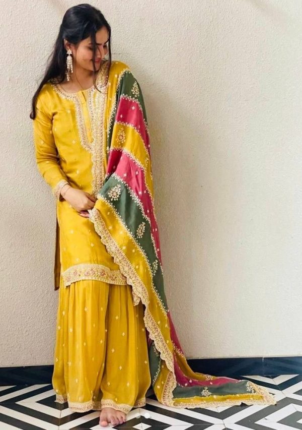 KARMA FASHION KF 1627 B DESIGNER PLAZZO SUITS