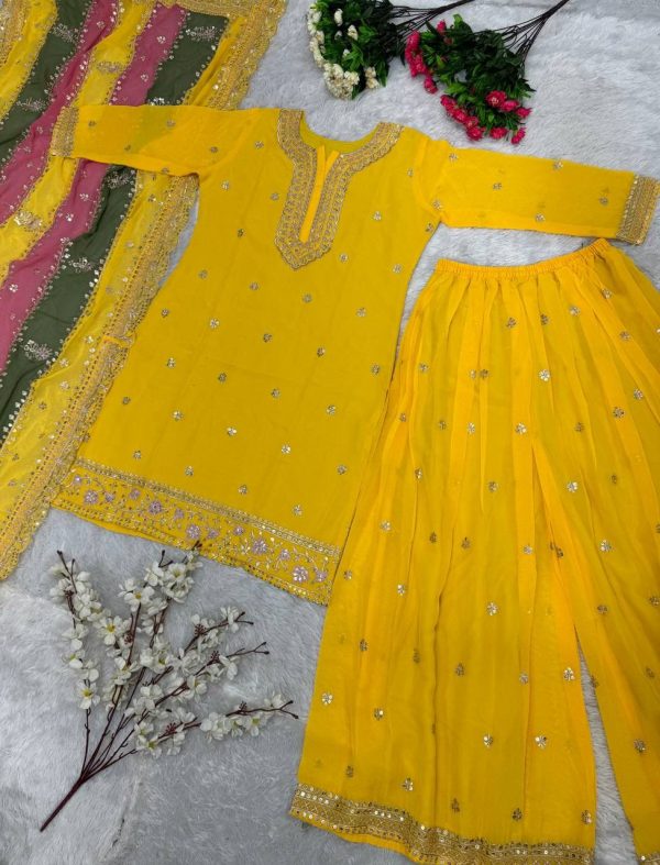 KARMA FASHION KF 1627 B DESIGNER PLAZZO SUITS