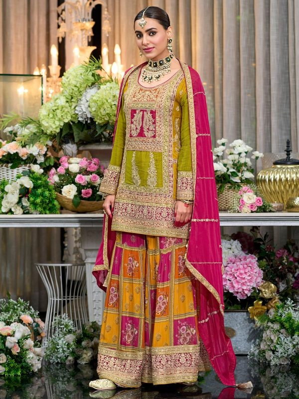 KARMA FASHION MT 1054 DESIGNER PLAZZO SUITS