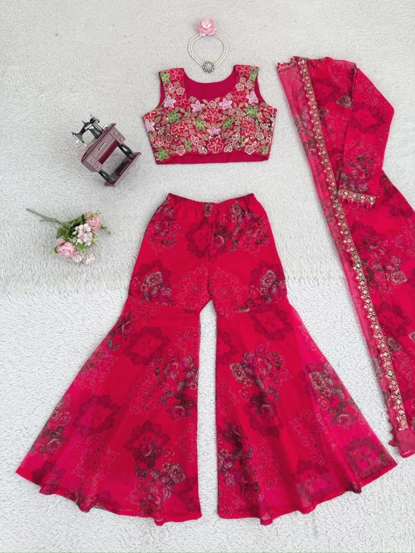 KD FASHION 1520 C DESIGNER SHARARA SUITS WHOLESALE