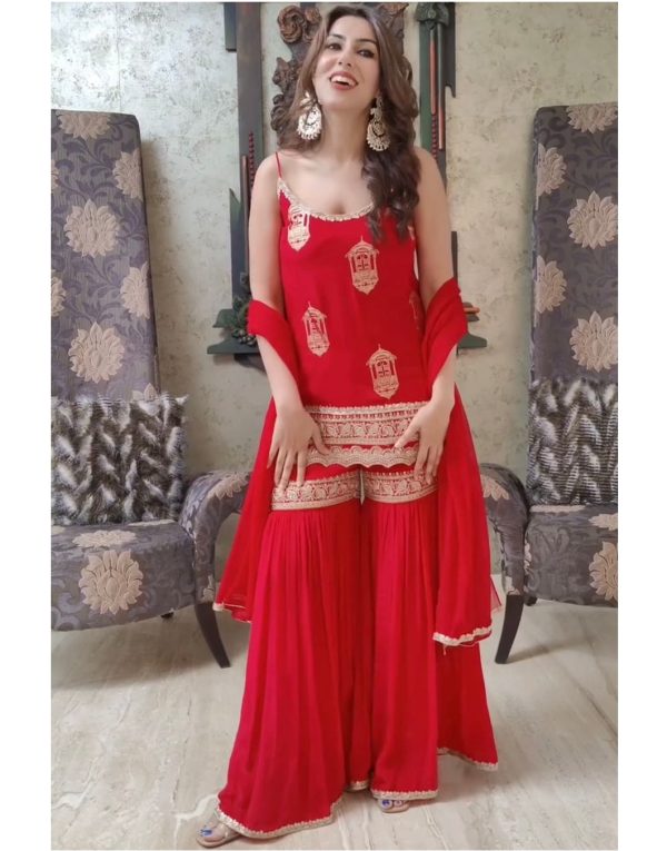 KD FASHION 1529 DESIGNER SHARARA SUITS WHOLESALE