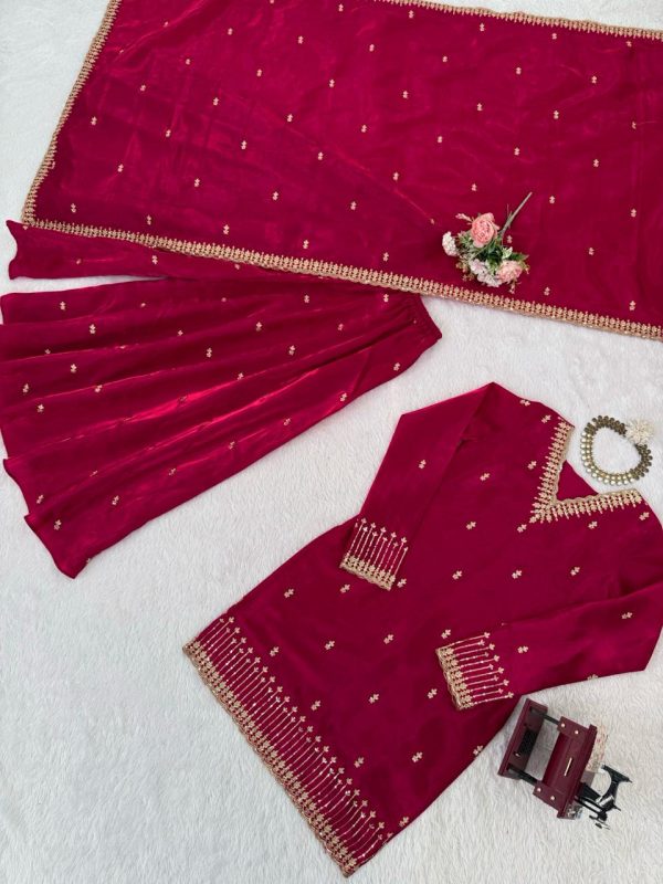 KD FASHION 1530 DESIGNER PLAZZO SUITS WHOLESALE