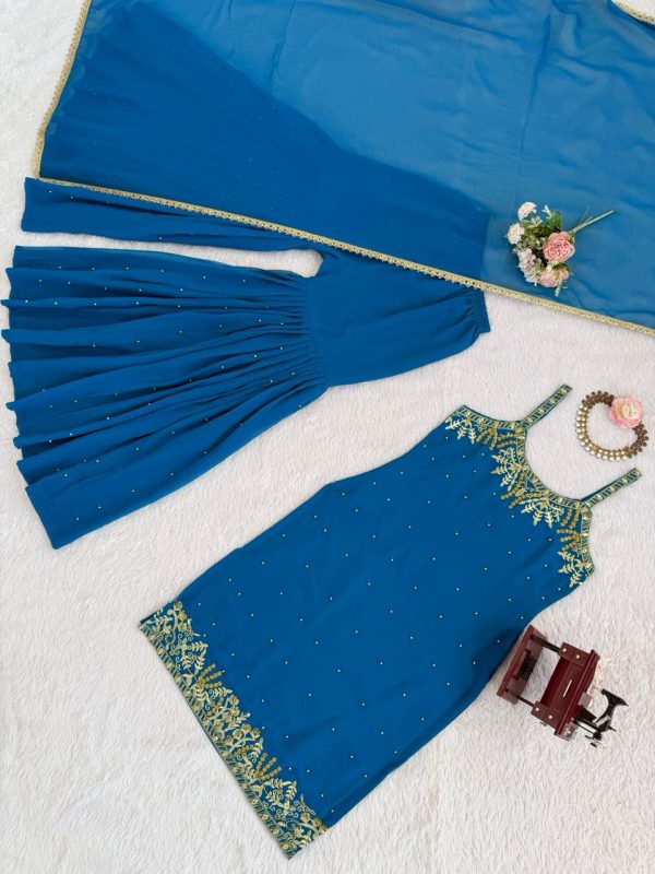KD FASHION 1531 A DESIGNER SHARARA SUITS WHOLESALE