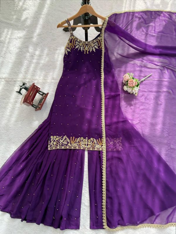 KD FASHION 1531 C DESIGNER SHARARA SUITS WHOLESALE