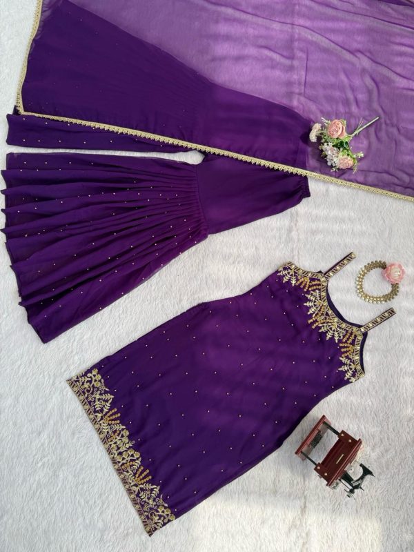 KD FASHION 1531 C DESIGNER SHARARA SUITS WHOLESALE