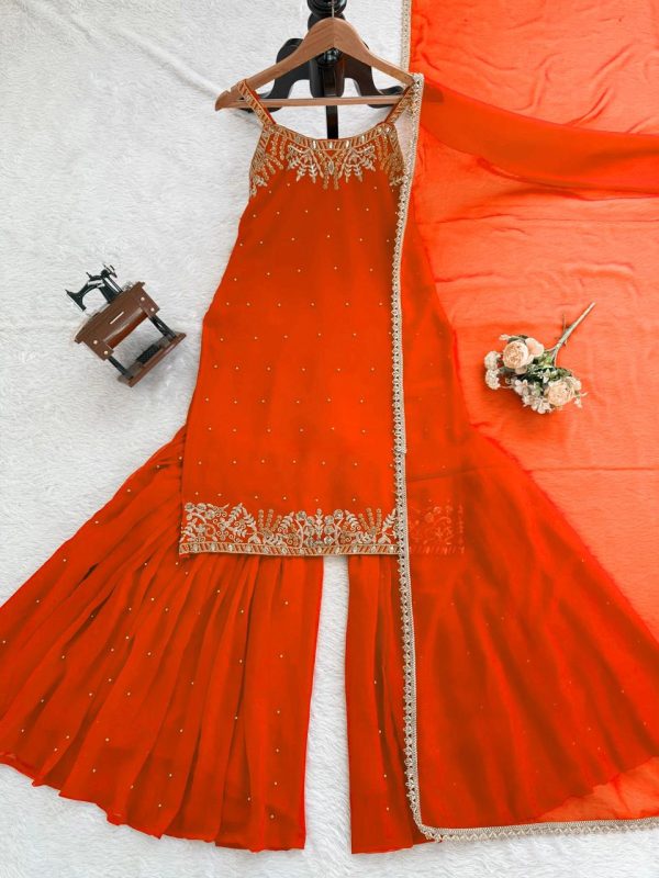 KD FASHION 1531 D DESIGNER SHARARA SUITS WHOLESALE