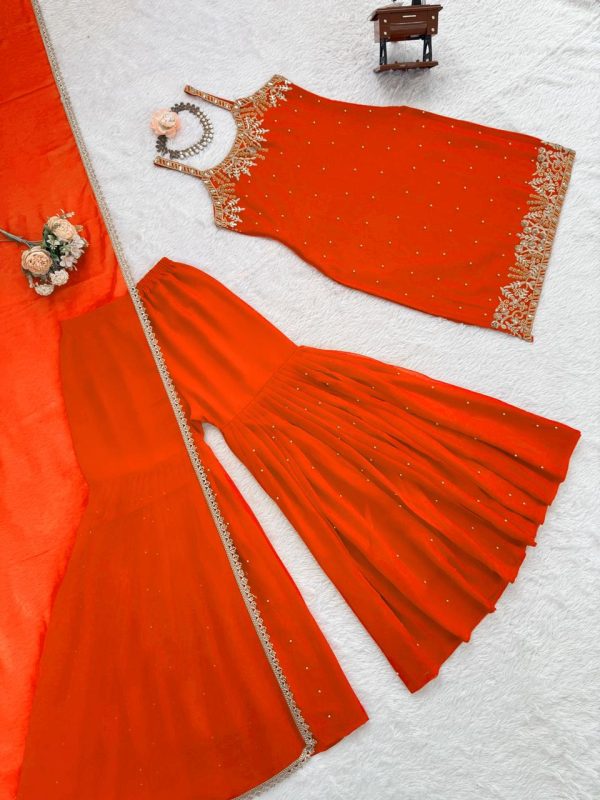 KD FASHION 1531 D DESIGNER SHARARA SUITS WHOLESALE