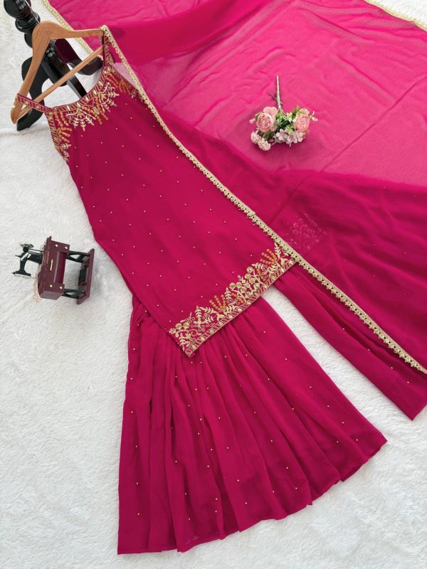 KD FASHION 1531 F DESIGNER SHARARA SUITS WHOLESALE