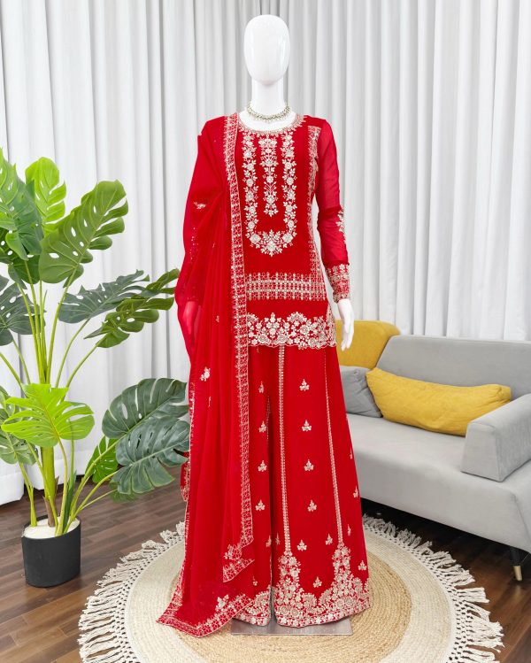 KD FASHION 1533 B DESIGNER PLAZZO SUIT WHOLESALE