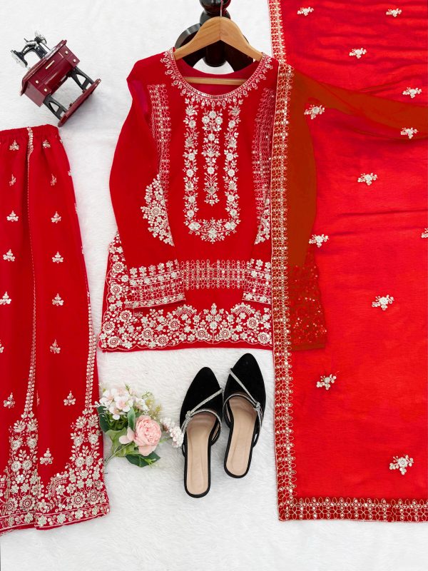 KD FASHION 1533 B DESIGNER PLAZZO SUIT WHOLESALE