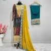 KF 1581 A DESIGNER PLAZZO SUITS WHOLESALE
