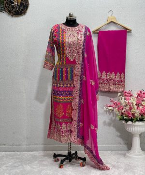KF 1581 B DESIGNER PLAZZO SUITS WHOLESALE