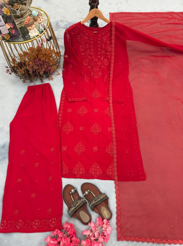 LADY LOOK 025 B TRENDING PLAZZO SUITS WHOLESALE