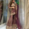 LADY LOOK 026 A DESIGNER PLAZZO SUITS WHOLESALE