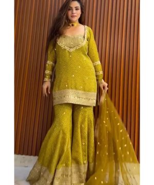 LADY LOOK 026 B DESIGNER PLAZZO SUITS WHOLESALE