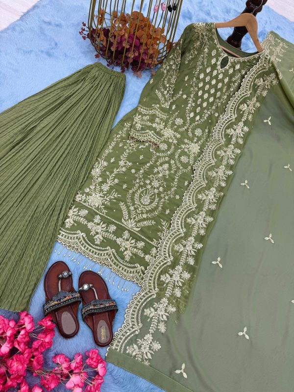 LADY LOOK 027 DESIGNER PLAZZO SUITS MANUFACTURER