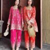LADY LOOK 028 A B DESIGNER PLAZZO SUIT WOLESALE