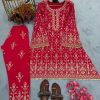 LADY LOOK 028 A B DESIGNER PLAZZO SUIT WOLESALE