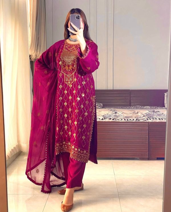 LC 1396 DESIGNER GEORGETTE SALWAR SUITS WHOLESALE