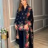 LC 1398 DESIGNER VELVET PLAZZO SUITS ONLINE