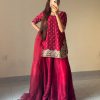 LC 1399 DESIGNER FARSHI PLAZZO SUITS WHOLESALE